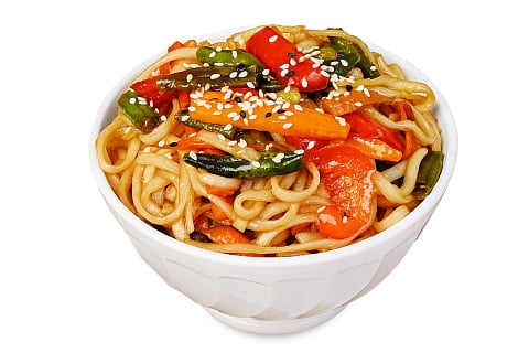 WOK с овощами и соусом